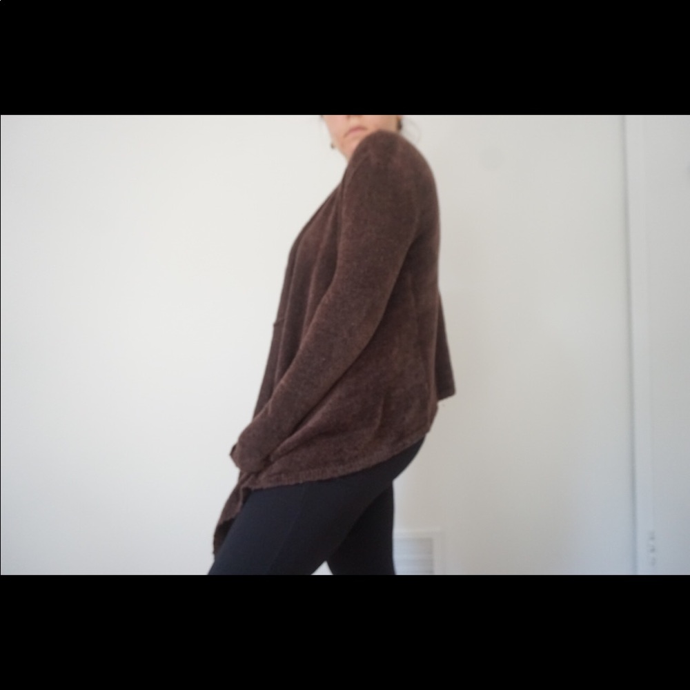 Fuzzy cardigan!